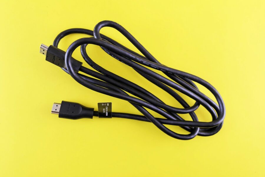 Hdmi cable close television