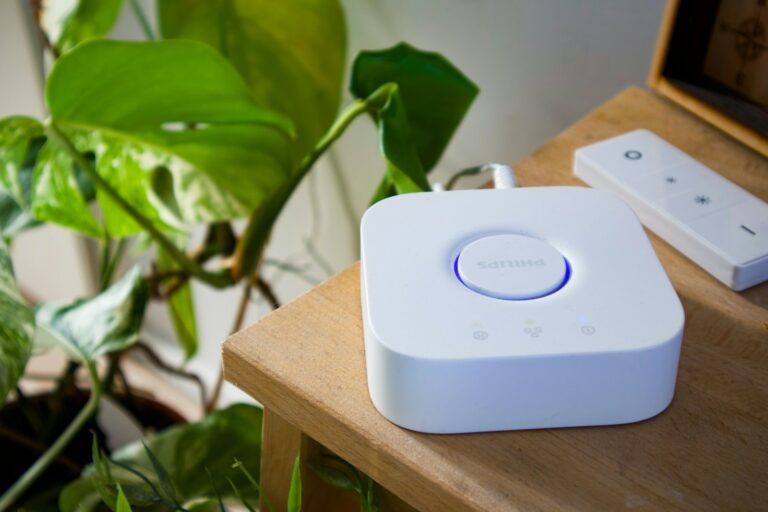 Thread border router home hub closeup