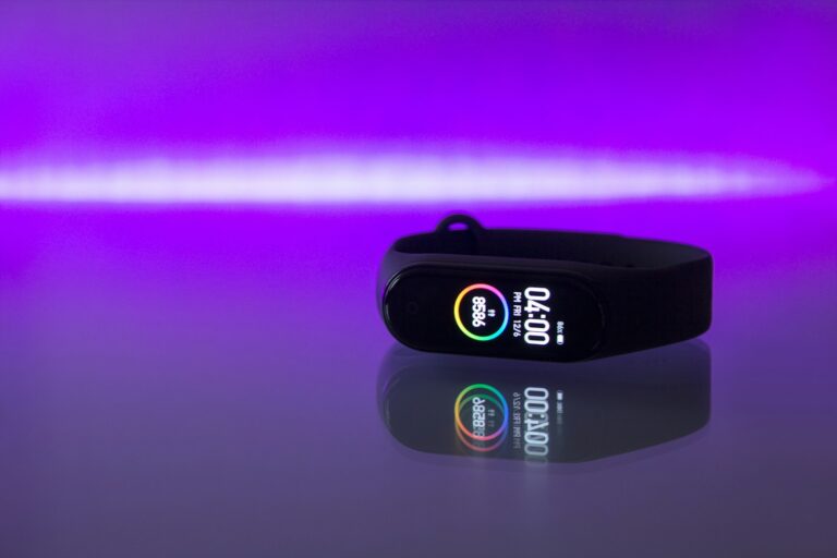 Fitness tracker close wrist fitness tracker app screen