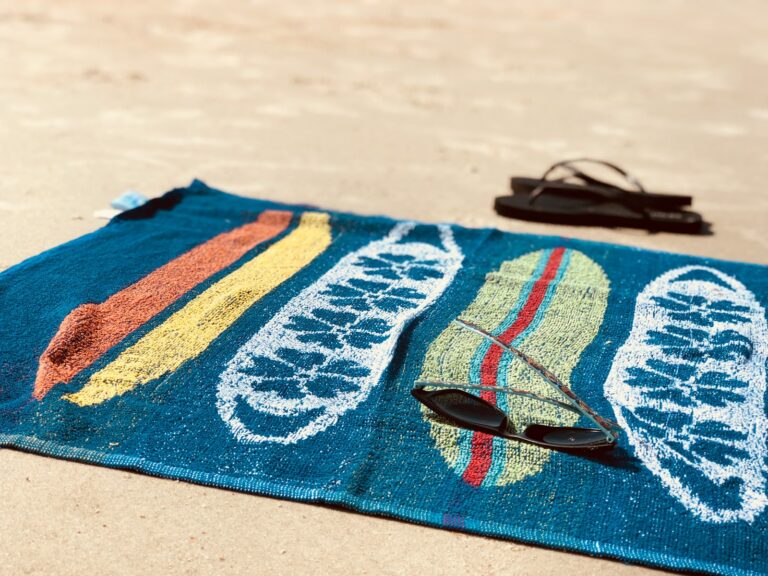 Bluetooth speaker beach towel