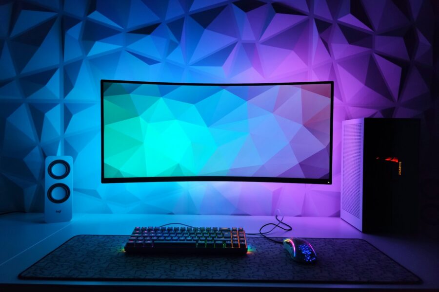 Mousepad keyboard mouse rgb desk