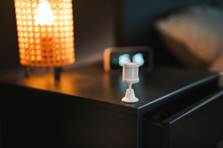 Bedroom smart lamp nightstand hallway entryway smart lighting