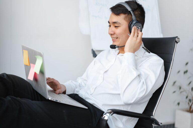 Person using bluetooth