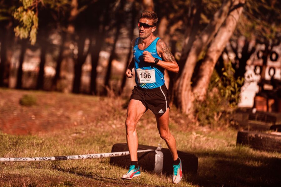 Runner using gps