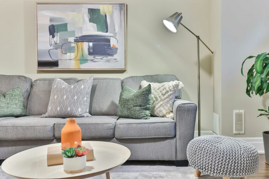 Smart plug wall outlet lamp living room