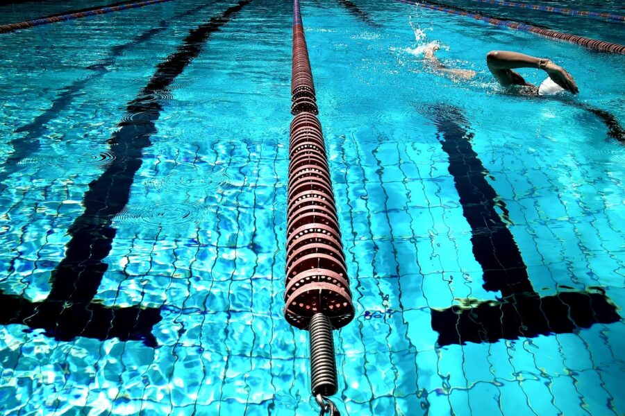 Swimming watch swimmer