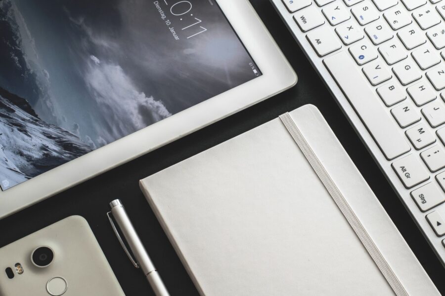 Tablet keyboard desk