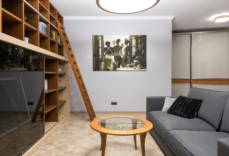 Living room small bookshelf speakers sofa