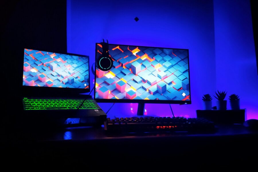 Gaming desk dual