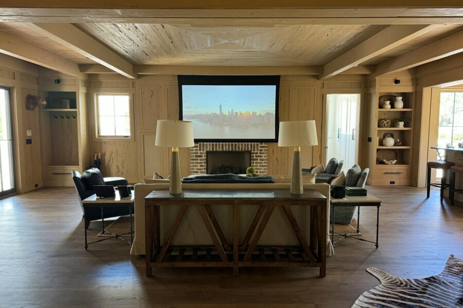 Home projector setup