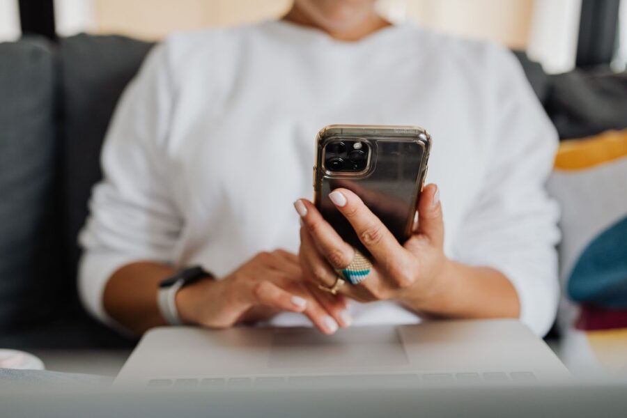 Large smartphone hand