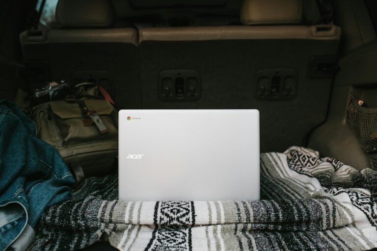 Student using chromebook