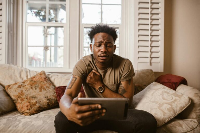 Person using tablet