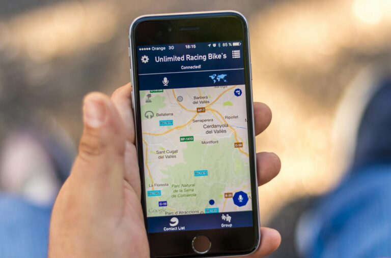 Smartphone map app