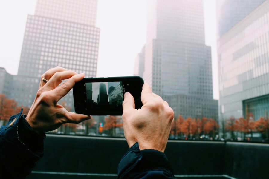 Smartphone portrait person