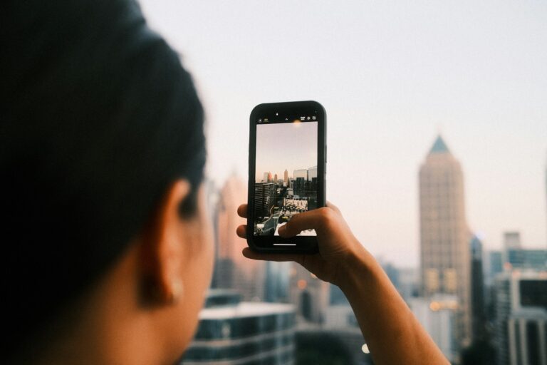 Smartphone portrait person