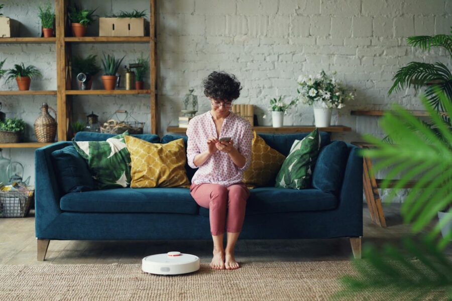 Smart blinds living room window remote control