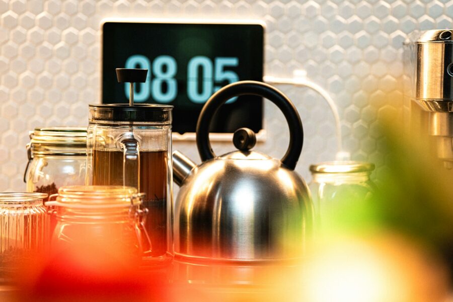 Smart display kitchen counter recipes