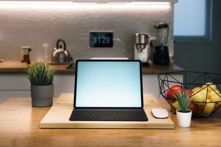 Tablet stand kitchen