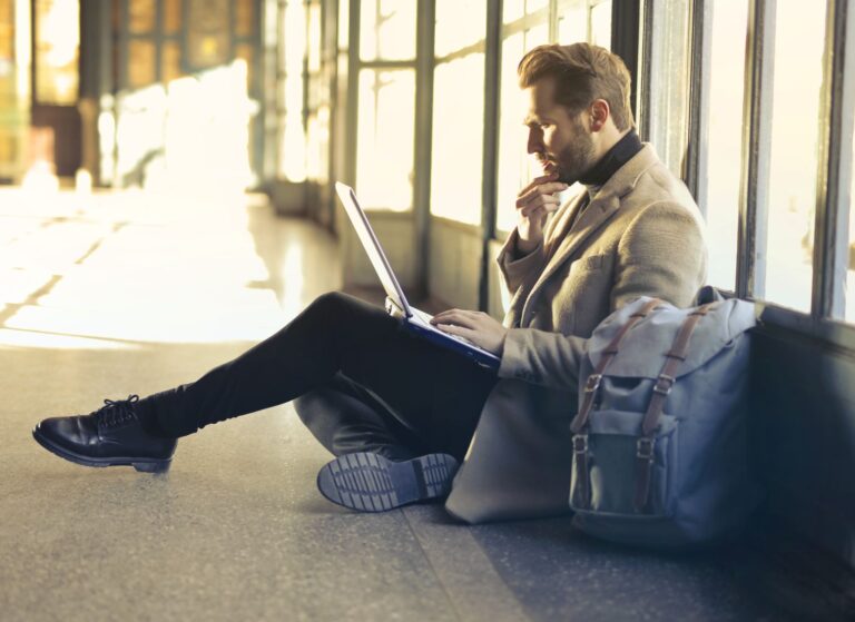 Person using laptop