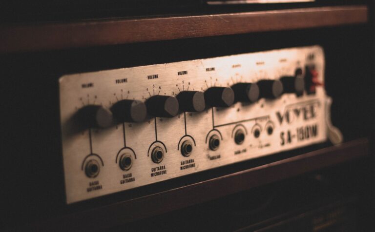 Old stereo amplifier