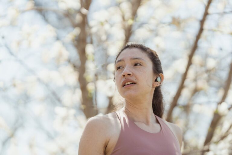 Smartwatch running outdoors