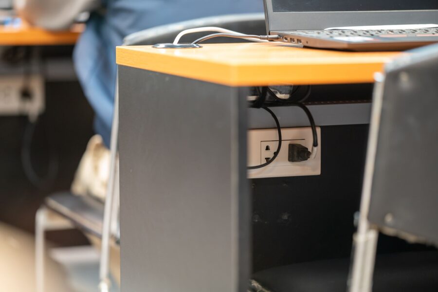 Laptop desk battery