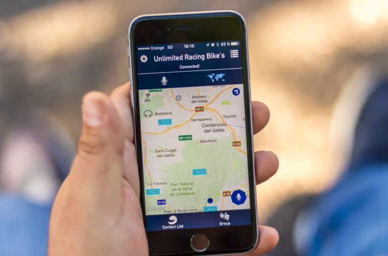 Smartphone location map